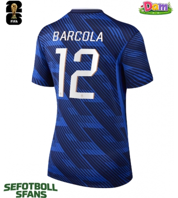 Frankrike Bradley Barcola #12 Hemmatröja Kvinnor VM 2026 Kortärmad